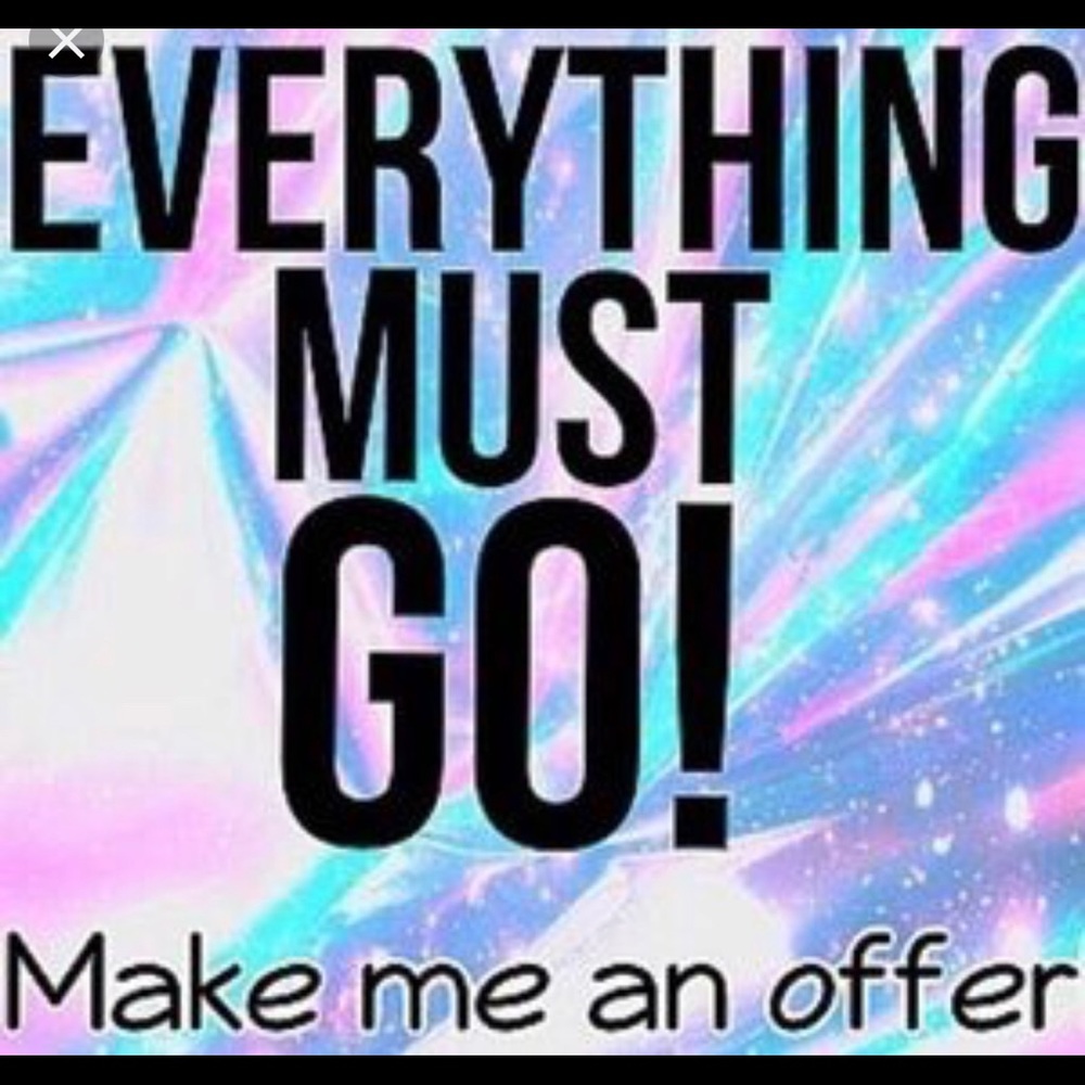 Everything must go. Make an offer. ❤️